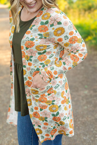 Classic Cardigan - Fall Boho Floral