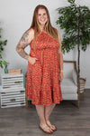 Michelle Mae Bailey Dress - Rust Floral
