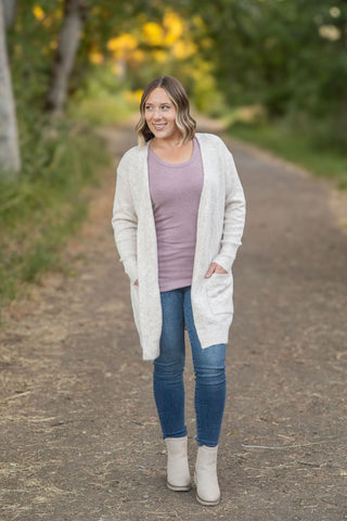 Madison Cozy Cardigan - Oatmeal