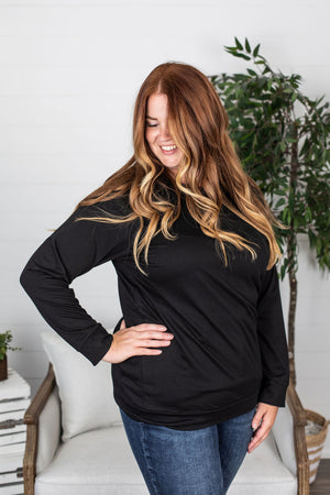 Michelle Mae Kayla Lightweight Pullover - Black