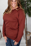Michelle Mae Kayla Lightweight Pullover - Rust