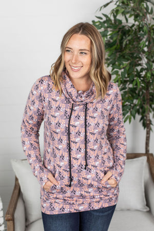 Michelle Mae Cloud Funnel Neck - Mulberry Leaves