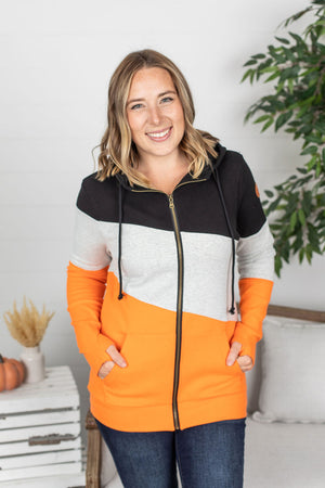 Michelle Mae Classic FullZip - Black, Grey, Orange