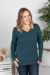 Michelle Mae Leah Long Sleeve Top - Teal
