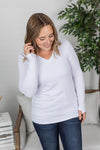 Michelle Mae Leah Long Sleeve Top - White
