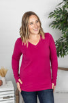 Michelle Mae Leah Long Sleeve Top - Magenta