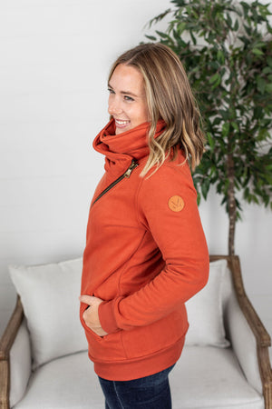 Michelle Mae Quinn ZipUp Cowl - Pumpkin