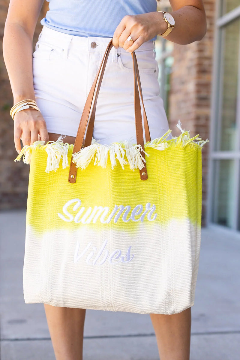 IN STOCK Fringe Summer Vibes Bag - Yellow