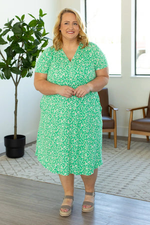 Michelle Mae Tinley Dress - Green Floral
