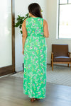 Michelle Mae Samantha Maxi Dress - Green Floral