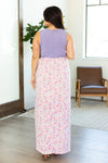 Michelle Mae Samantha Maxi Dress - Purple Floral