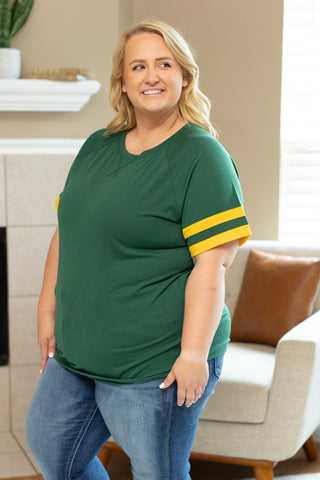 Kylie Tee - Green Bay Green and Yellow