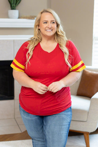 Kylie Tee - Kansas City Red and Yellow FINAL SALE