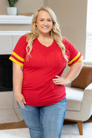 Kylie Tee - Kansas City Red and Yellow FINAL SALE