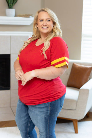 Kylie Tee - Kansas City Red and Yellow FINAL SALE