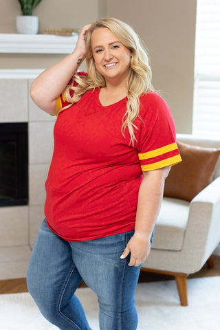 Kylie Tee - Kansas City Red and Yellow FINAL SALE