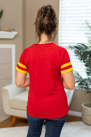 Kylie Tee - Kansas City Red and Yellow FINAL SALE