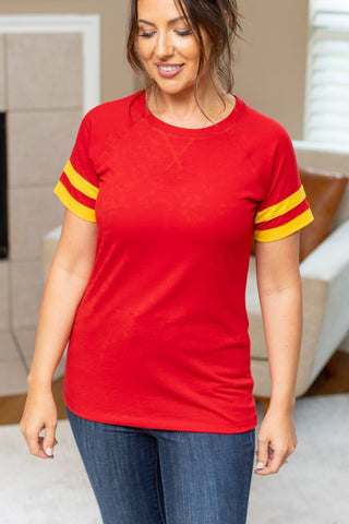 Kylie Tee - Kansas City Red and Yellow FINAL SALE