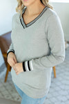 Michelle Mae Piper Pullover - Grey FINAL SALE