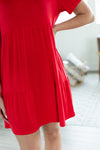 Michelle Mae Ruffle Dress - Red