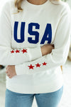 Michelle Mae USA Pullover - White