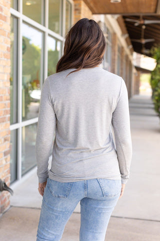 Larissa Long Sleeve - Light Grey