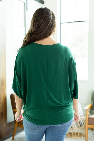 Darcy Dolman Top - Forest Green