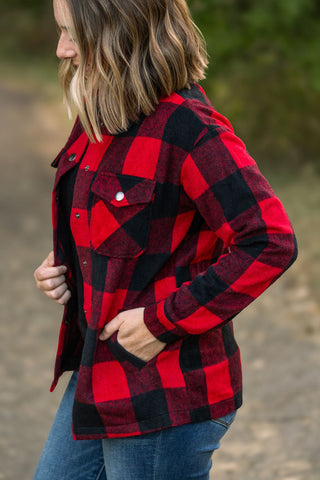 Norah Plaid Shacket - Buffalo Plaid