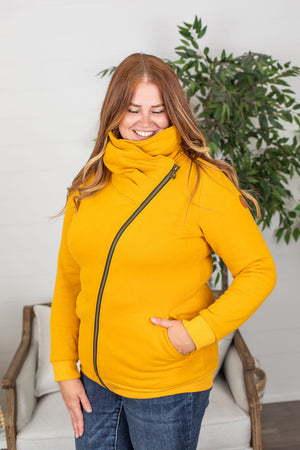 Michelle Mae Quinn ZipUp Cowl - Mustard