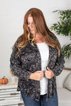 Michelle Mae Amber Acid Wash Button Top