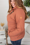 Michelle Mae Classic ZipCowl Sweatshirt - Terra Cotta