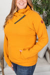 Michelle Mae Classic ZipCowl Sweatshirt - Camel