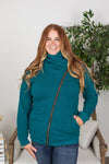 Michelle Mae Quinn ZipUp Cowl - Teal