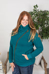 Michelle Mae Quinn ZipUp Cowl - Teal