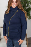 Michelle Mae Quinn ZipUp Cowl - Navy