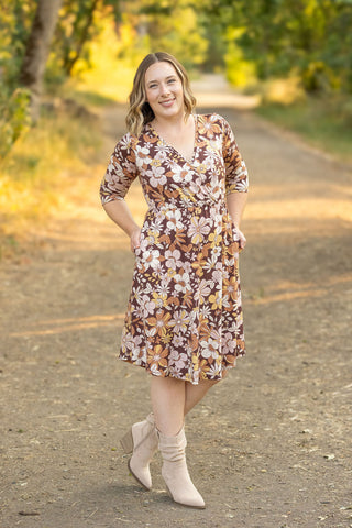 Taylor Dress - Neutral Vintage Floral FINAL SALE