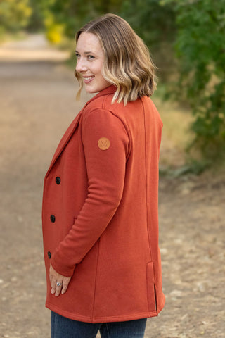 Scarlett Sweater Jacket - Pumpkin FINAL SALE