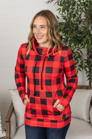 Michelle Mae Cloud Funnel Neck - Buffalo Plaid