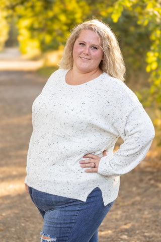 Confetti Sweater - White