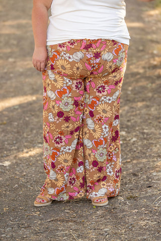 Presley Palazzo Pants - Boho Floral | Women's Wide-Leg Pants