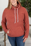 Michelle Mae Cozy Funnel Neck Sweatshirt - Terra Cotta