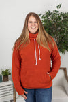 Michelle Mae Cozy Cowl Neck Sweatshirt - Pumpkin
