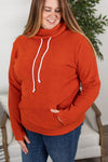 Michelle Mae Cozy Cowl Neck Sweatshirt - Pumpkin