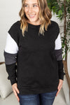Michelle Mae Varsity Pullover - Monochrome FINAL SALE