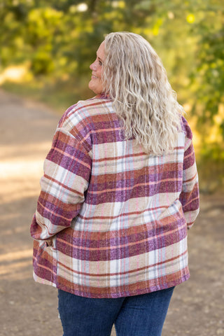 Norah Plaid Shacket - Sunset Plaid