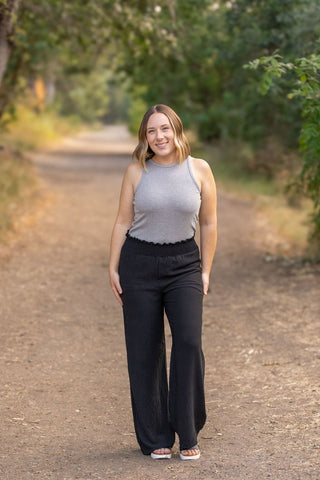 Presley Palazzo Pants - Black | Women's Wide-Leg Pants