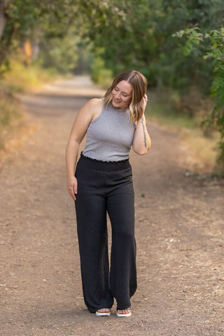 Presley Palazzo Pants - Black | Women's Wide-Leg Pants