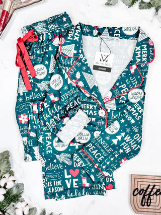 Evergreen Christmas Pajama Set