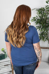 Michelle Mae  Sophie Pocket Tee - Blue