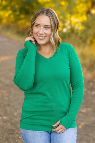 Leah Long Sleeve Top - Green